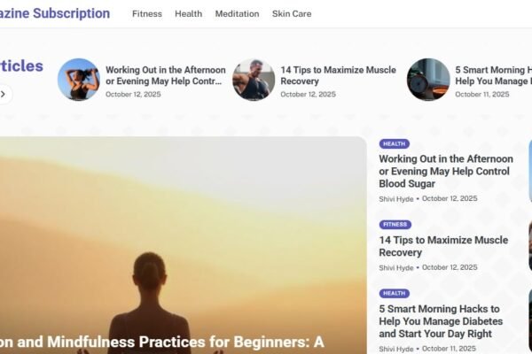 Health Magazine Subscription